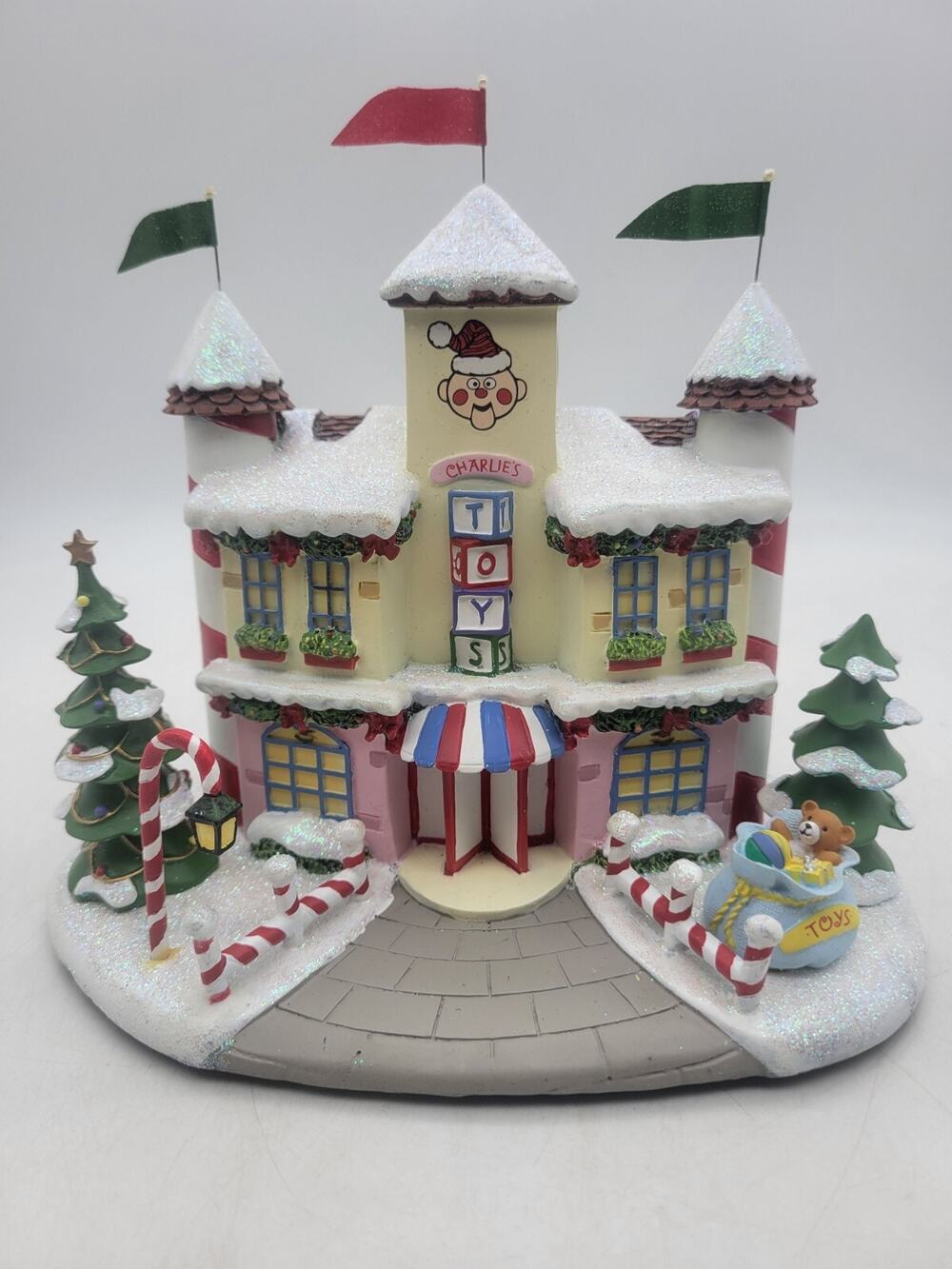 Hawthorne Village Charlies Toys Toy Shop Rudolph's Christmas Town COA & LIGHT